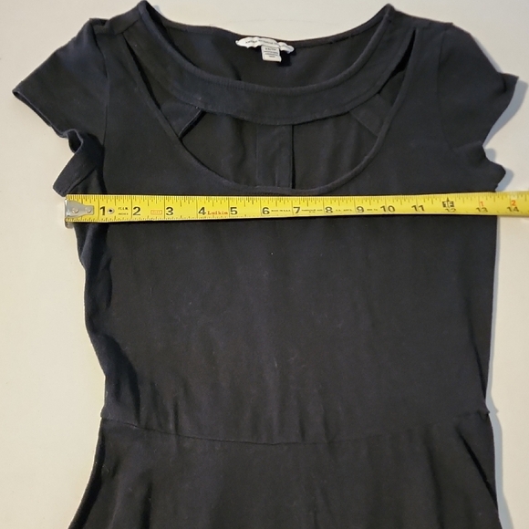 American Eagle Outfitters Black Mini Dress Fit and Flare - Picture 3 of 6